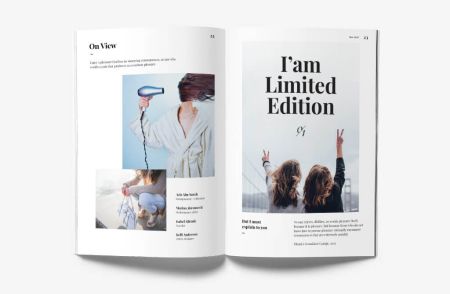 Разворот журнала Limited edition