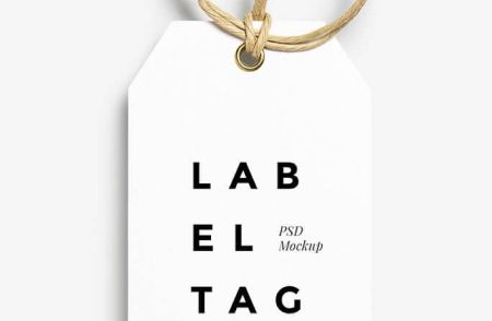 Бирка с надписью Lab el tag